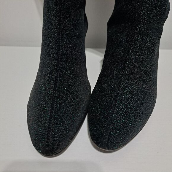 Free People Seville Slouchy Glam Wedge Boots Size 41 Black Multi - Picture 17 of 17